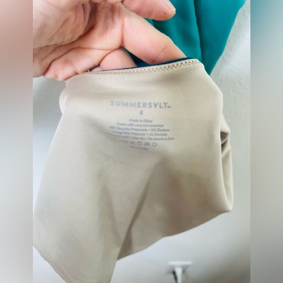 Summersalt Deep Dive Deep Plunge Colorblock V‎ Neck Swim One Piece Size 8 - Picture 8 of 8